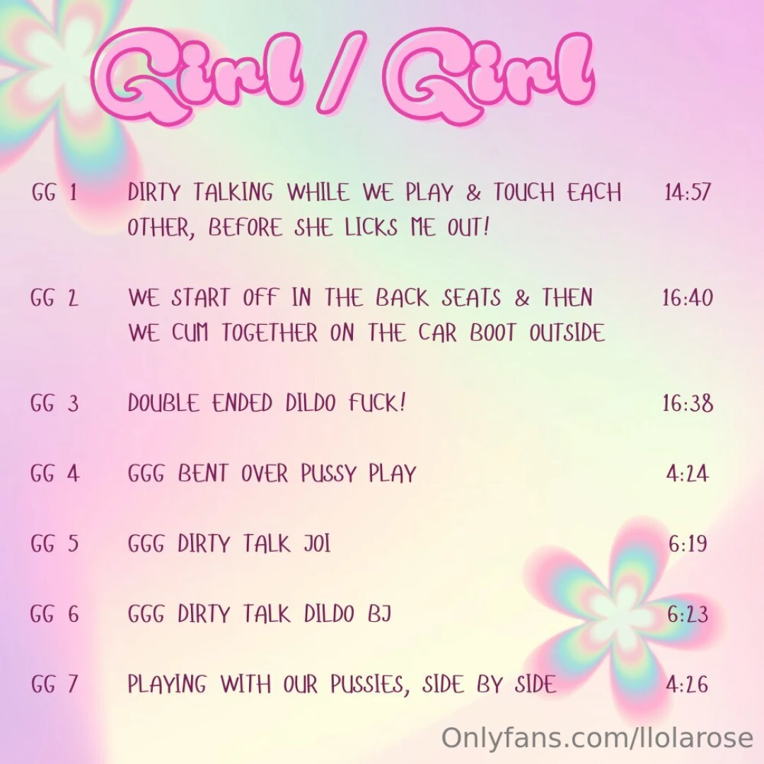 Exclusive sale pick any from these solo bj bg and gg menus with part 2 
