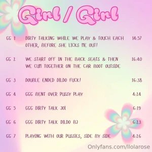Exclusive sale pick any from these solo bj bg and gg menus with part 2