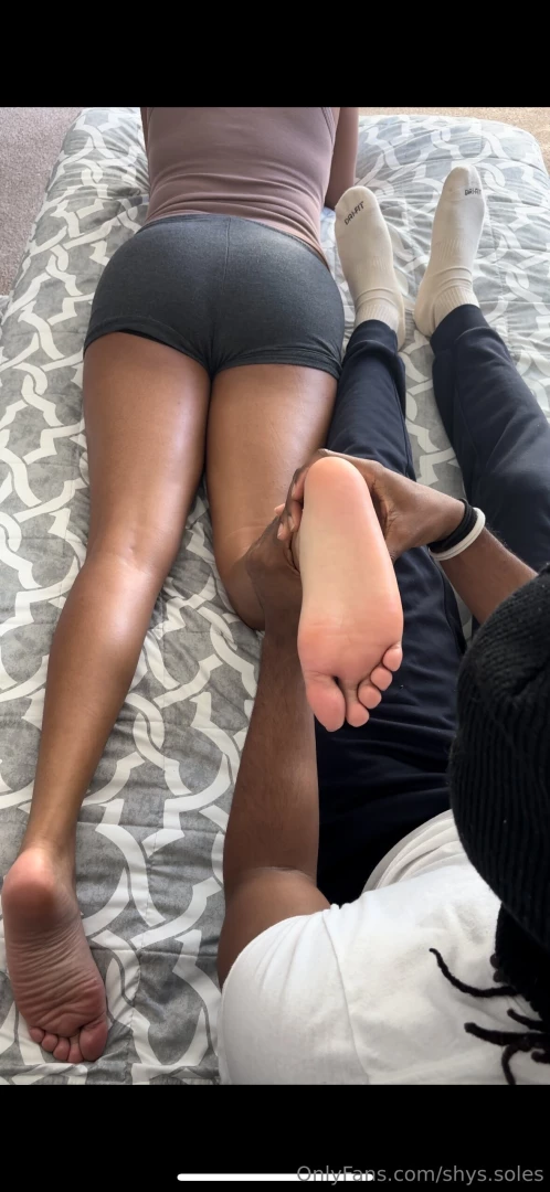 Almost 10 minutes of foot worship from a different angle 