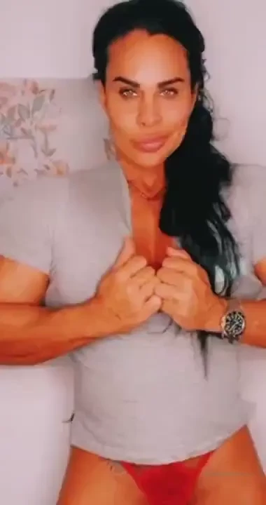 Tearing my shirt i am left to pieces big body muscles breasts and 