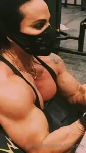 Training hard my biceps my arms grew this week more big
