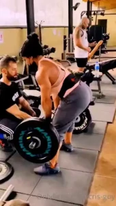 Very hard back training we go butt with oars and irons