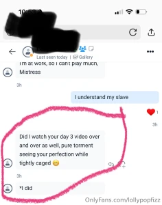 50 1 week keyholding w daily videos - 7 videos free 150 31 day part 3