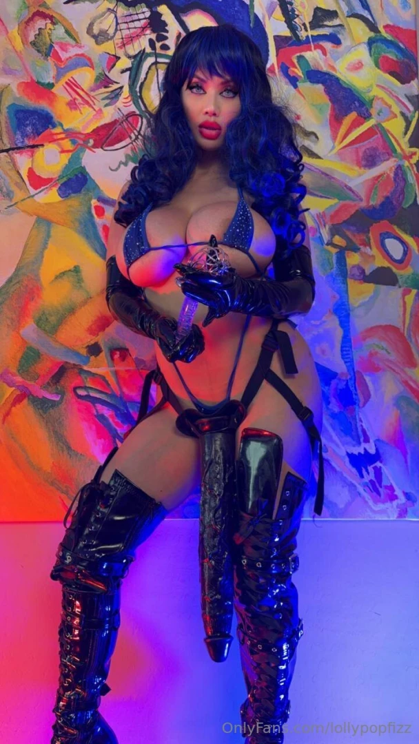 Let s compare that tiny thing to my huge cock even this cage is too 