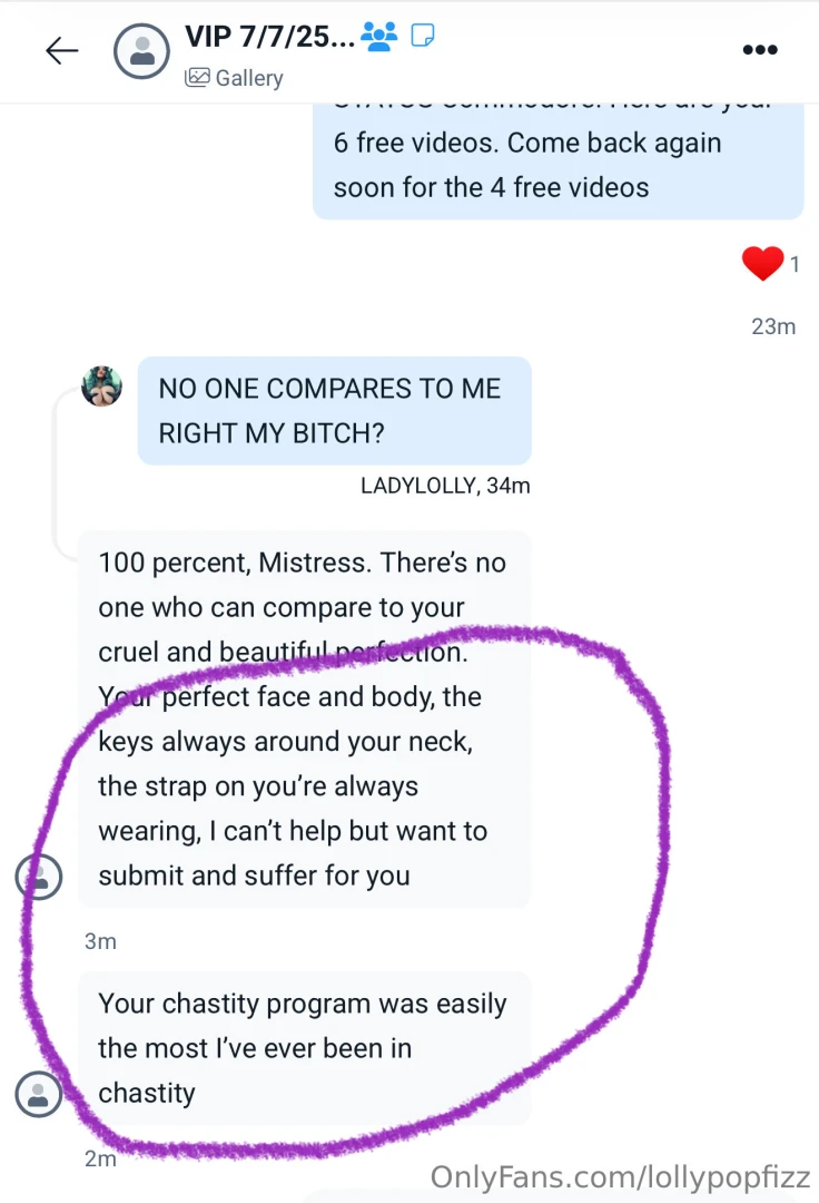 More fantastic reviews from my chastity program - swipe right 50 1 part 1 