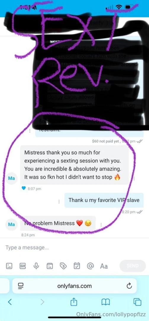 Did you know your gcup mommy mistress lady lolly is sexting addict 