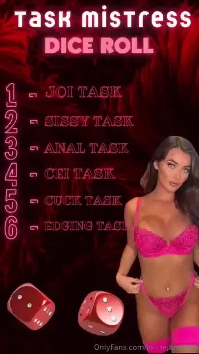 Wana play tip 8 to roll the dice and find out what task you ll be 