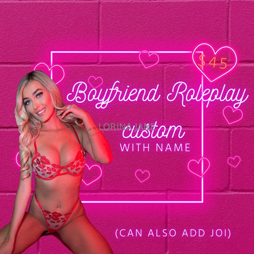 Limited spots boyfriend roleplay custom name included tip 45 amp send 