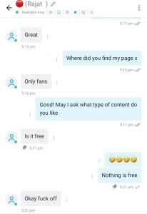 I get about 20 of these a day this is only fans nothing here is free