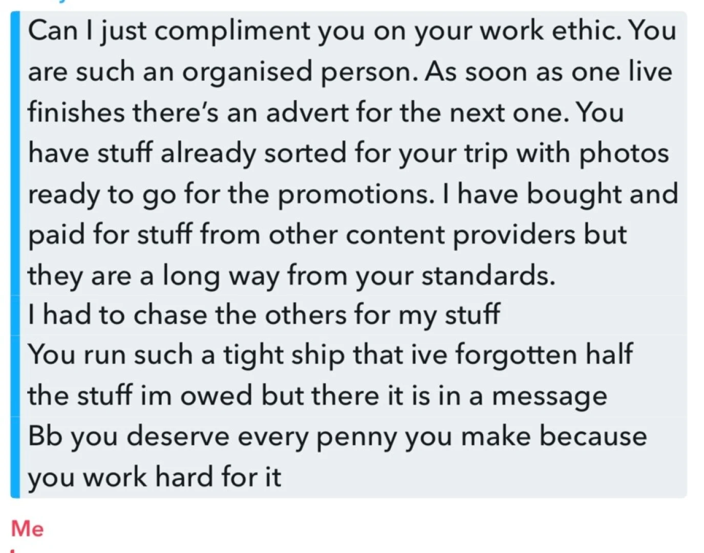 My heart i love nice messages like this and seeing that all my hard 