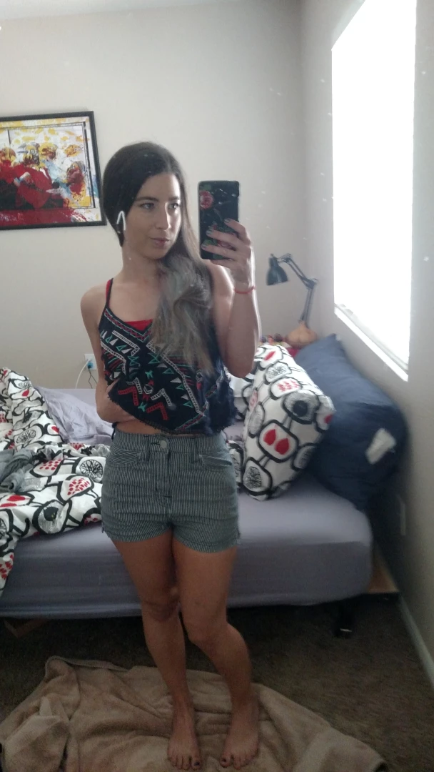 Getting ready this morning in front of the mirror part 5 