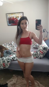 Getting ready this morning in front of the mirror part 4