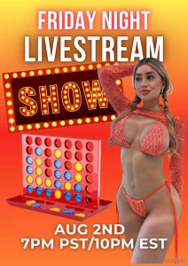Going live tomorrow night cum and play some games with me