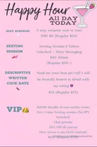 Itsssss happy hour all day cum join me in some fun i m having some