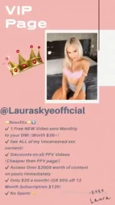 Vip page thelauraskyeofficial for the amp https onlyfans com