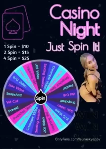 Casino night feel like gambling spin to win win vid call pantie