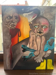 I feel compelled to share this painting with you it stirs up a unique