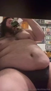 Chugging ice cream eating pizza chinese and other good foods and the