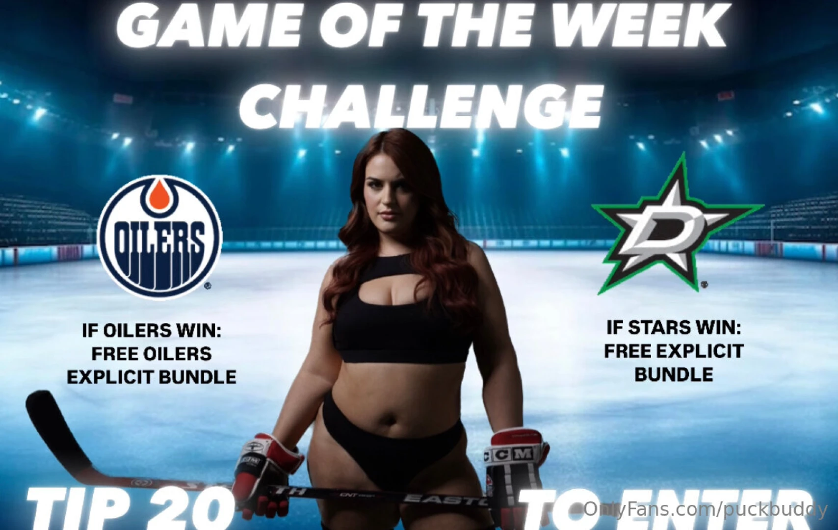 Big game tonight for the oilers so let s make it more interesting for 