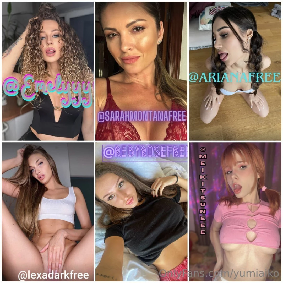 Pussy amp pretty tits emelynsixx sarahmontanafree arianafree 