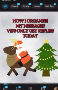 Only messaging vips today due to lots of messages amp barely any time