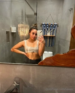 Just me the mirror and a little pre-shower tease