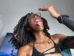 Freaky petite ebony wants to swallow your cum now subscribe if you d part 1