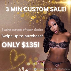 Biggest 3 min custom sale - 3 min custom of your choice pussy play