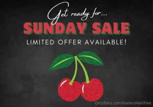 Sunday sale -