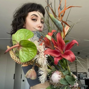 Flowers are my best accessory it s impossible to pass by this beauty