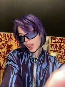 The purple color looks good to me but maybe try something else write