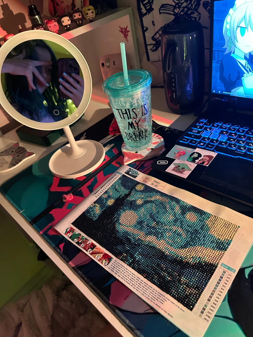 The day is spent watching anime and creating a painting how do you part 1 