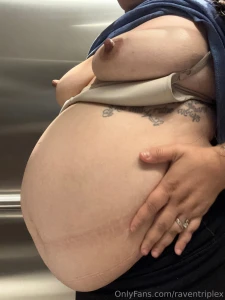 Lil at work belly photo dump part 2