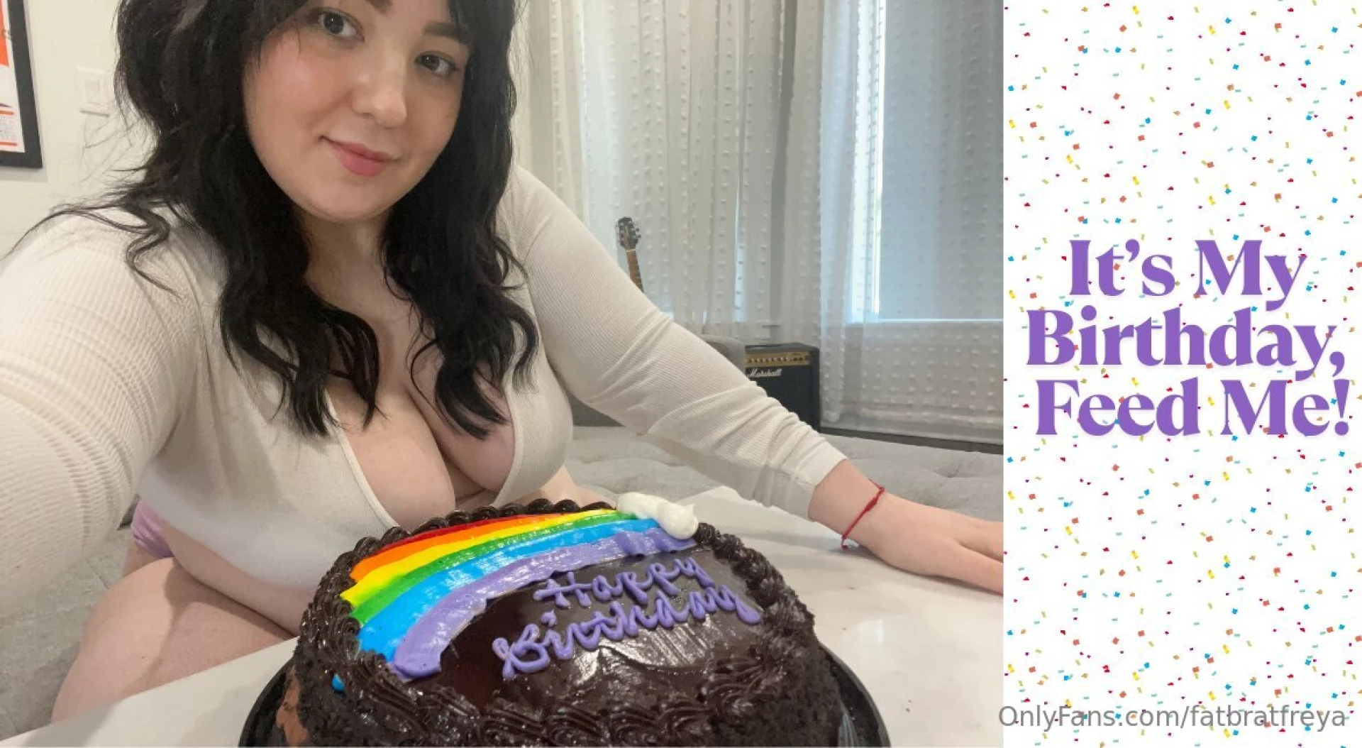 It s my birthday feed me it s my birthday and i m spoiling myself with 