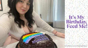 It s my birthday feed me it s my birthday and i m spoiling myself with