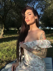 The way the breeze touches my skin in this dress feels like nature is