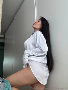 A size-less shirt bare legs and a lot of pre-birthday anticipation