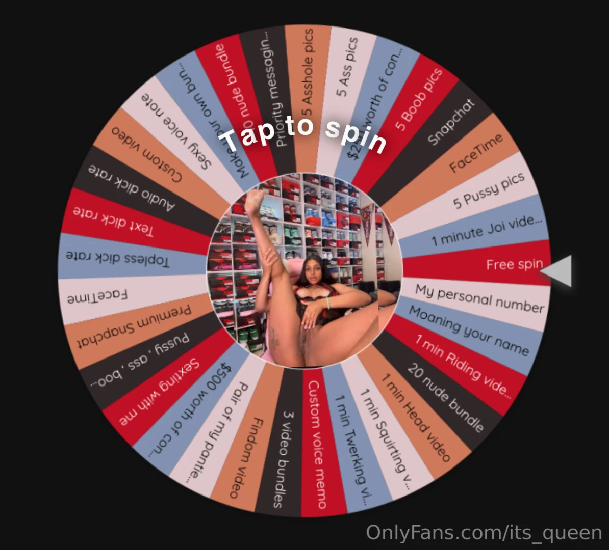 Big wheel prizes 15 - 1 spin on the wheel 25 - 2 spins on the wheel 