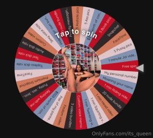 Big wheel prizes 15 - 1 spin on the wheel 25 - 2 spins on the wheel