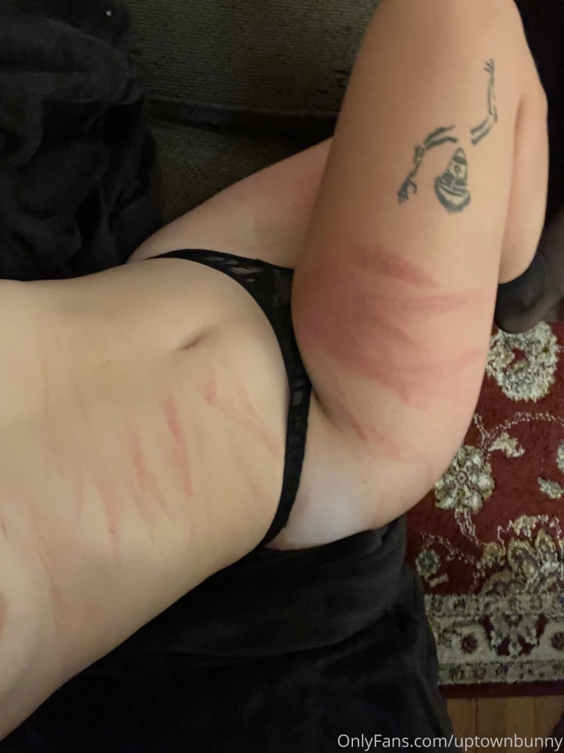 Took a beating from the whip last night be nice to me cuz he was super 