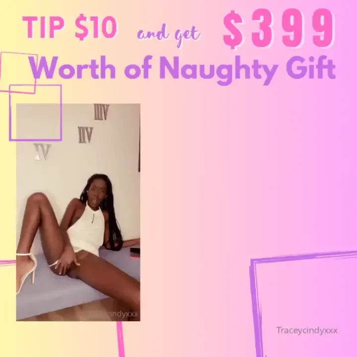 First 20 people who will tip 10 will get 399 worth of naughty contents 