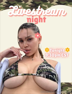 Surprise i m going live tonight 9 30pm cst baby will u join