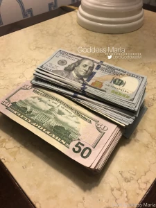 If the idea of humbly handing me a stack of cash turns you on now it s