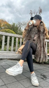 I just love going to the park and sip on a good coffee you paid for