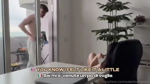 Sono andata a ritrovare dosio e mentre stavo per uscire bella