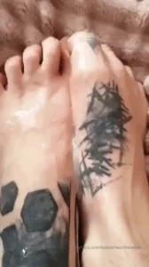 Wanna cum on my feet part 1