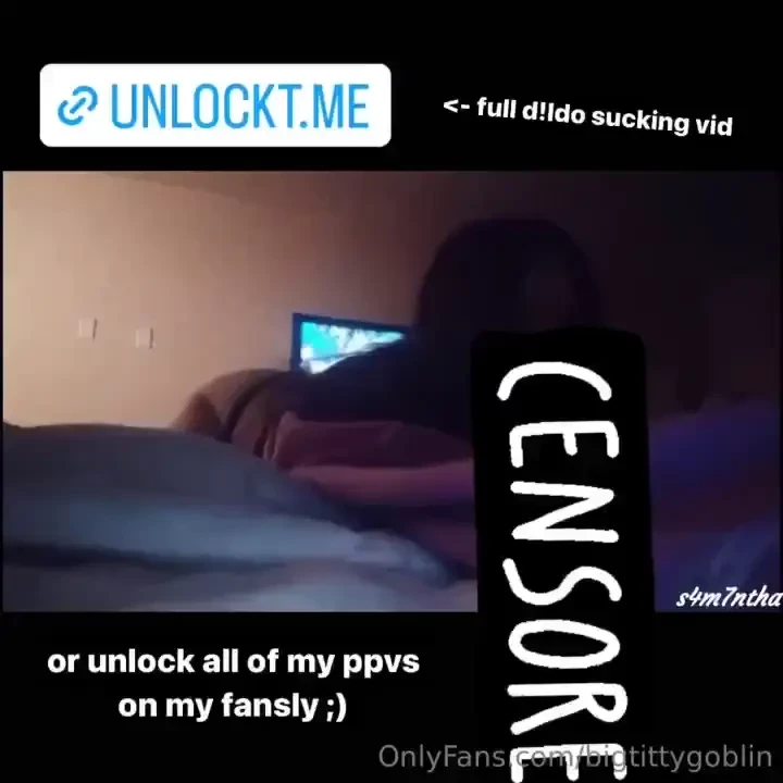 The full dildo sucking vid i previewed to my subs in the dms last week 