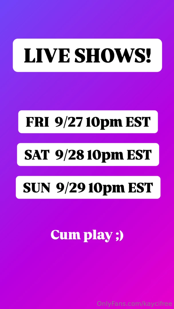 Going live tonight on my vip page subscribe to kayci to watch i put a 