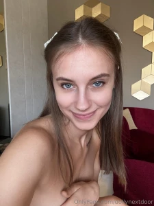 Feeling cute might smile all day