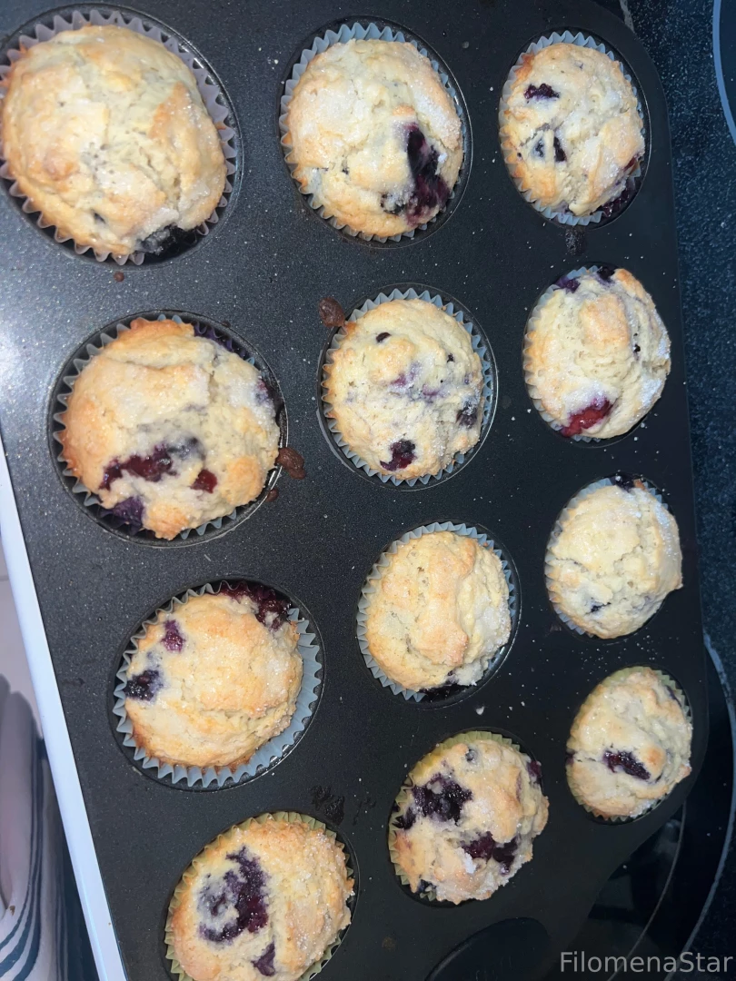 Yummy blueberry muffins 